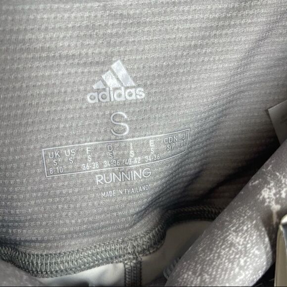 Adidas How We Do TGT Gray Speck Leggings Sz S - Picture 8 of 11